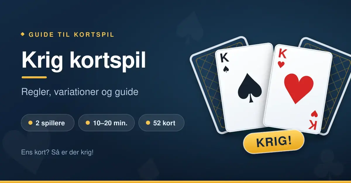 Krig – regler til kortspillet