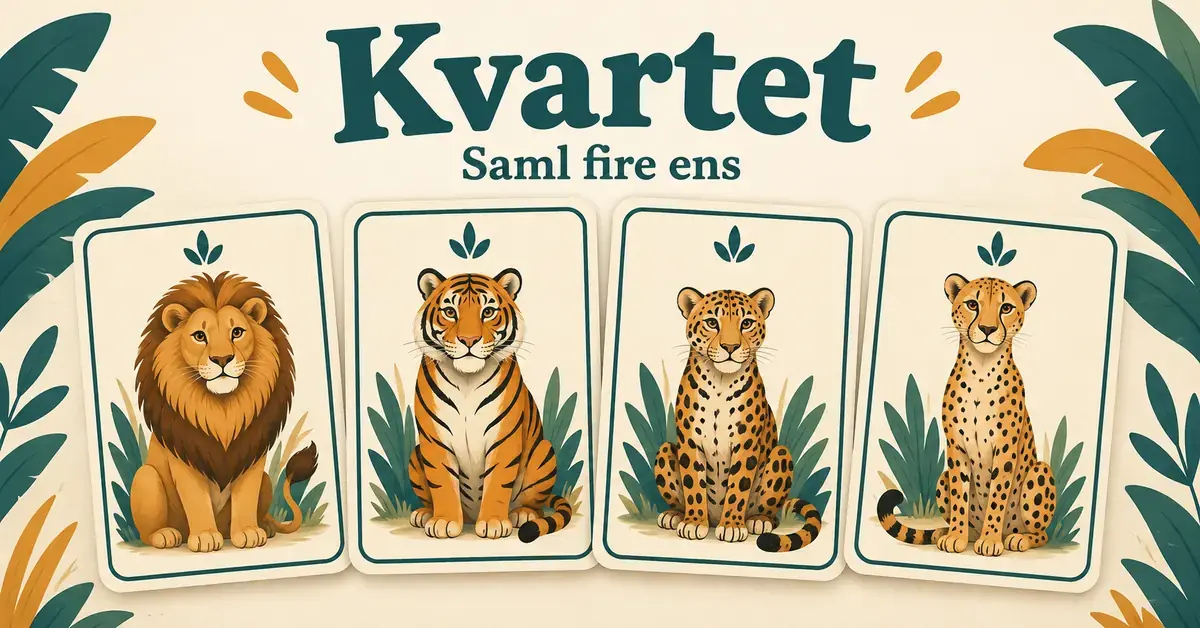 Kvartet spil – regler og sådan samler du fire ens